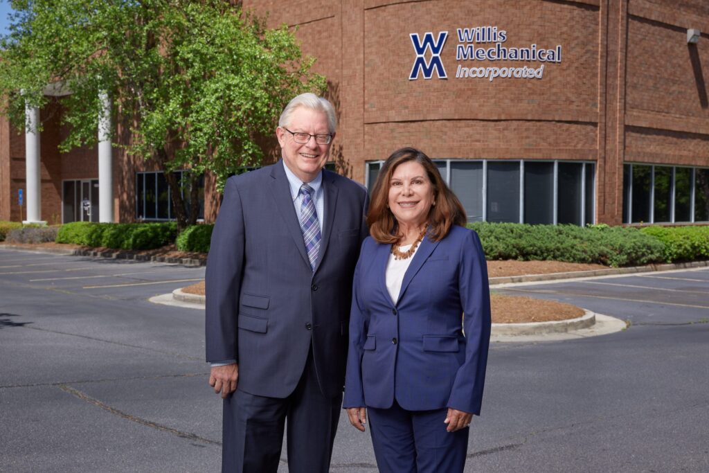 Grant and Leticia Willis at Willis Mechanical Office