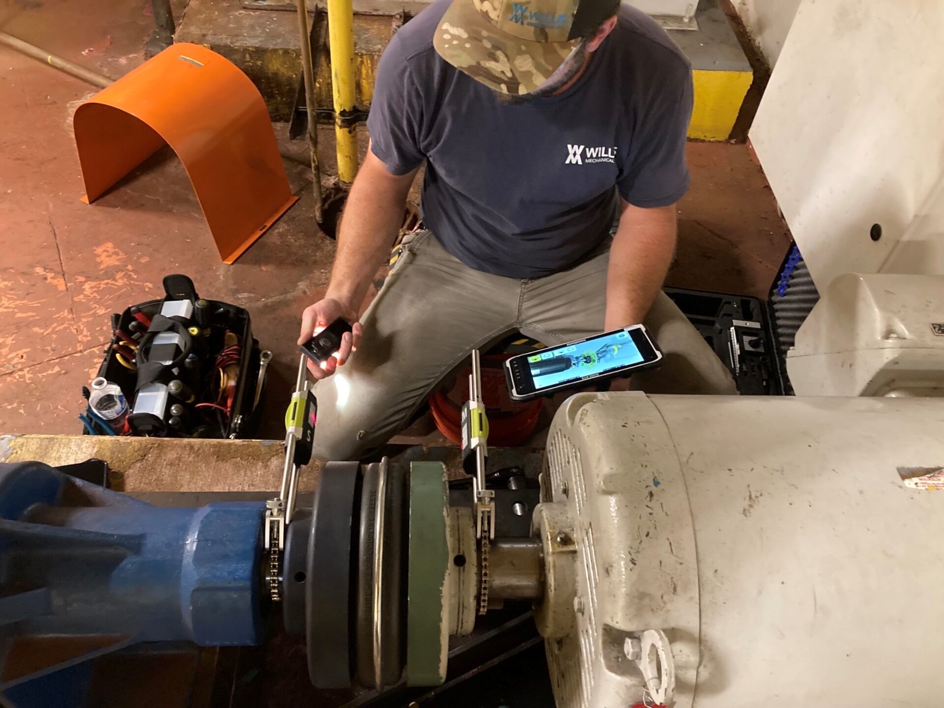 Laser Shaft Alignment Laser Pump alignment. Atl area service for HVAC